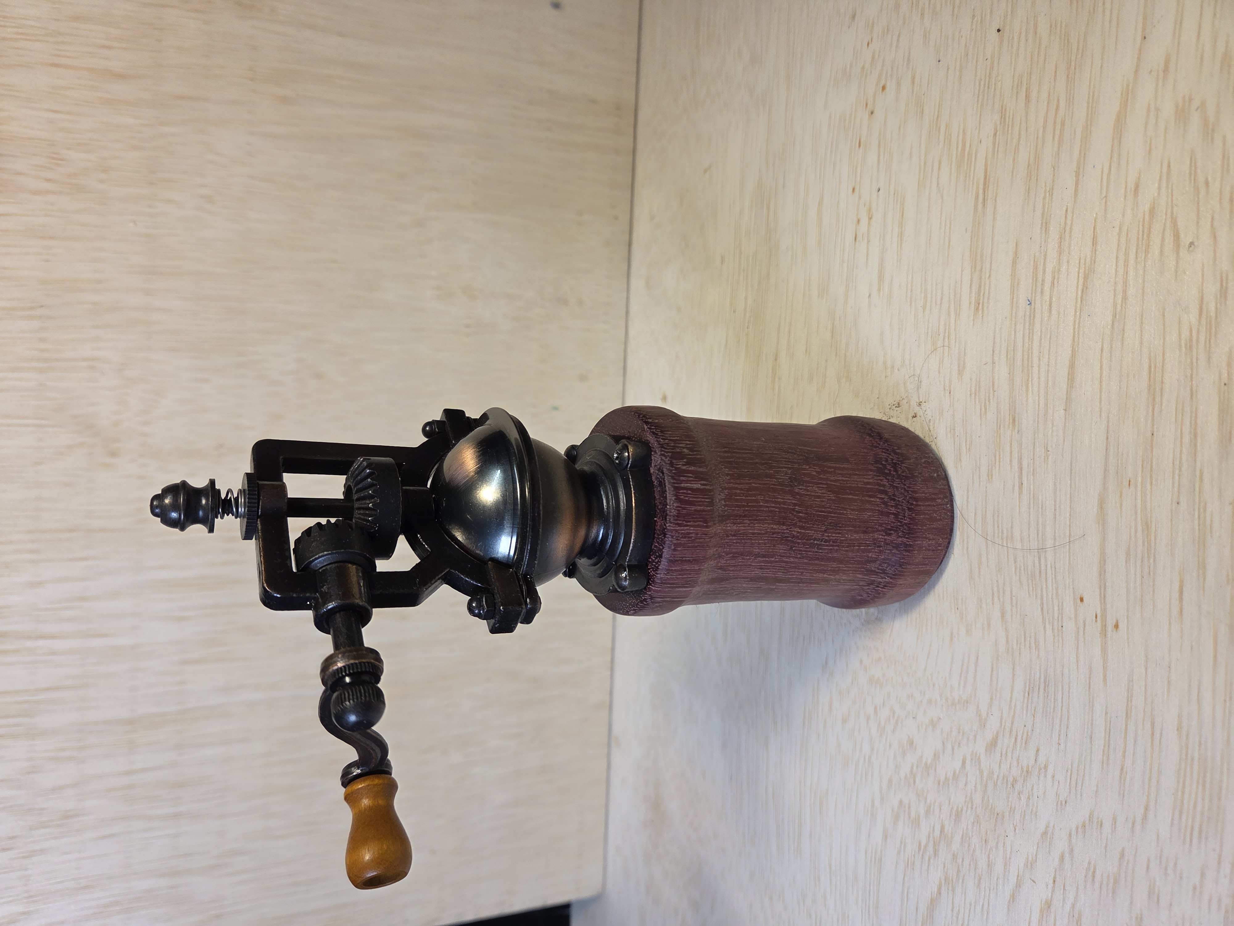 One-of-a-Kind Hand-Turned Crank Pepper Mill view 4