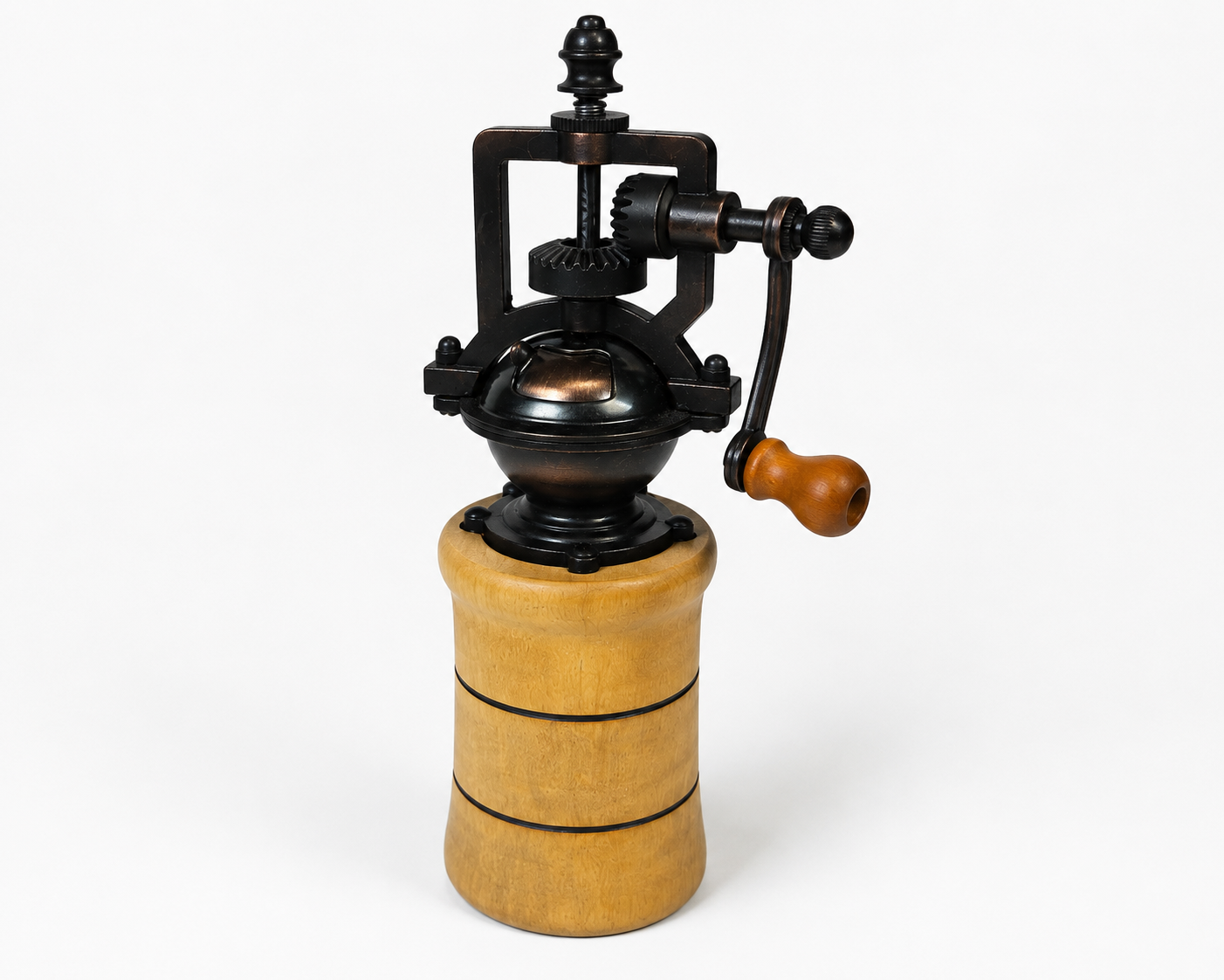 One-of-a-Kind Hand-Turned Crank Pepper Mill view 7