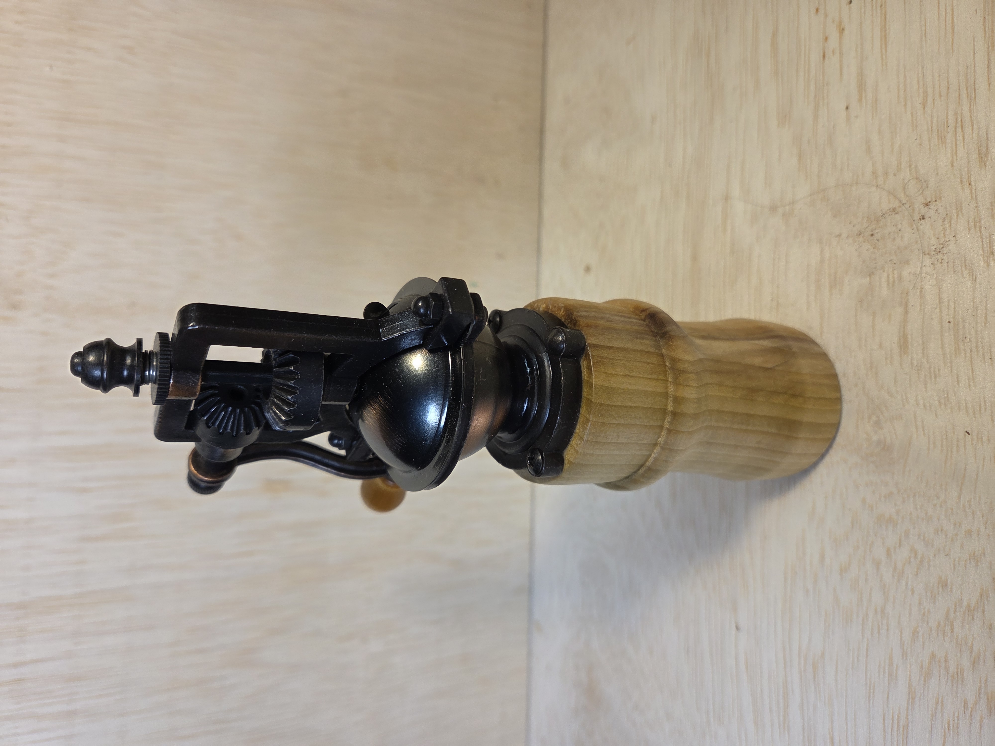 One-of-a-Kind Hand-Turned Crank Pepper Mill view 11